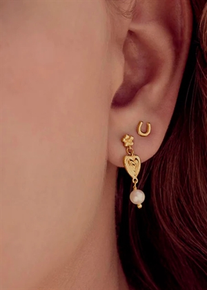 Margot earring Forgyldt Maanesten
